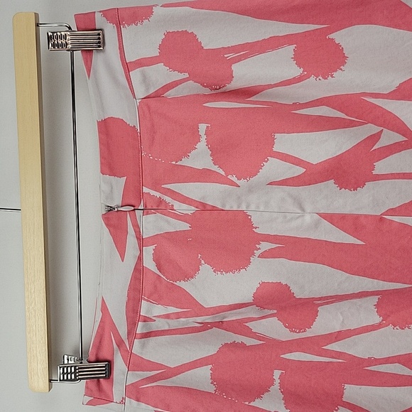 Boden Pencil Skirt Light Gray w/ Pink k Floral Print Size 6L - Picture 6 of 16